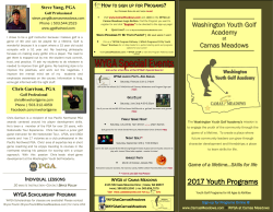 2017 Youth Programs - Camas Meadows Golf Club