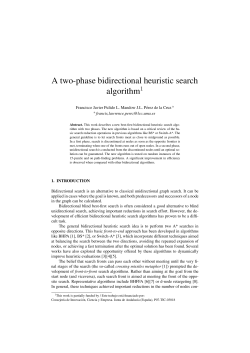 A two-phase bidirectional heuristic search algorithm