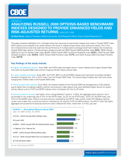 analyzing russell 2000 options-based benchmark indexes