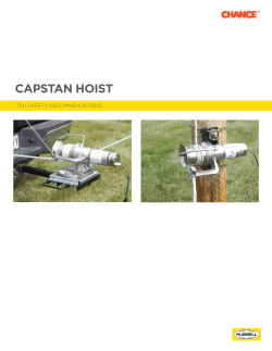 capstan hoist - Hubbell Power Systems