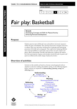 Fair Play: Basketball: Level 4: Health and Physical Education (1999