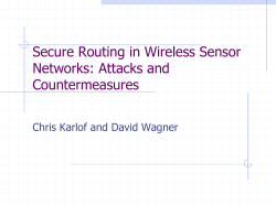 Secure Routing - Watson: Computer Science