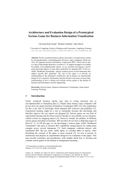 Architecture and Evaluation Design of a Prototypical
