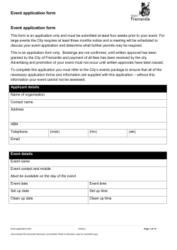 Event Application Form - DOCX