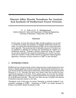 Discrete Affine Wavelet Transforms