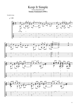 Keep It Simple - Tommy Emmanuel CGPAM