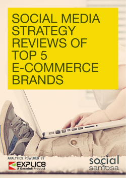 social media strategy reviews of top 5 e-commerce