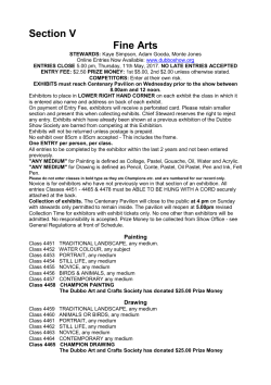 Section V Fine Arts
