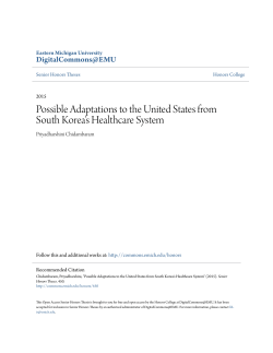 Possible Adaptations to the United States from South Korea`s