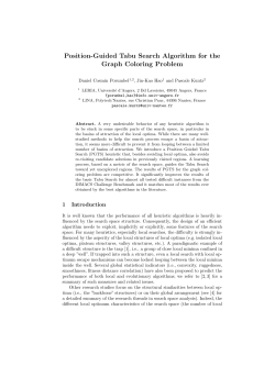 Position-Guided Tabu Search Algorithm for the