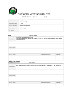 oues pto meeting minutes