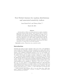 New Fr&eacute;chet features for random distributions and associated