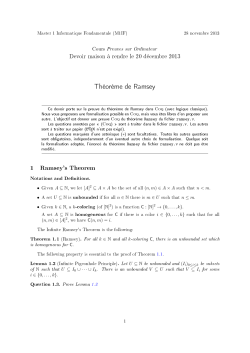 1 Ramsey`s Theorem