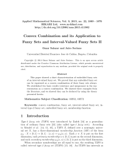 Convex Combination and its Application to Fuzzy Sets