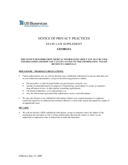 Unless authorized by you, we will not disclose your