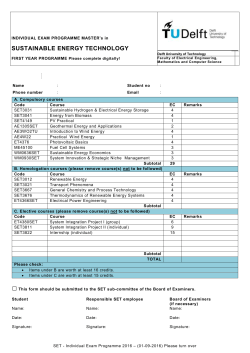 Part A: compulsory courses