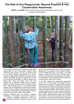 The Role of Zoo Playgrounds: Beyond Playtime