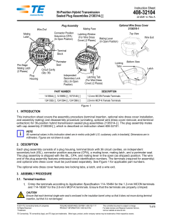 36-Position Hybrid Transmission Sealed Plug