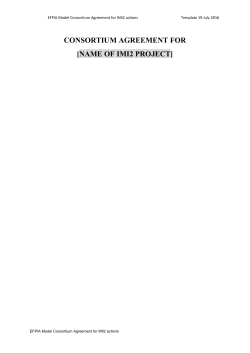EFPIA Consortium Agreement Template for IMI2 actions get_app