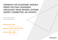 FEEDBACK ON ECONOMIC MODELS FROM THE PAN