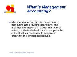 Management Accounting Strategy
