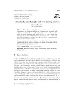 Intrinsically linked graphs and even linking number 1