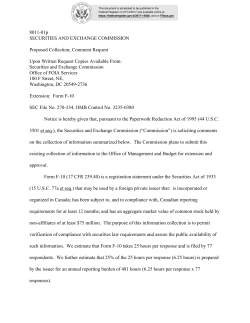 8011-01p SECURITIES AND EXCHANGE COMMISSION