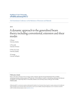 A dynamic approach to the generalised beam theory including