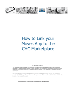 CHC Moves App Set-Up Instructions