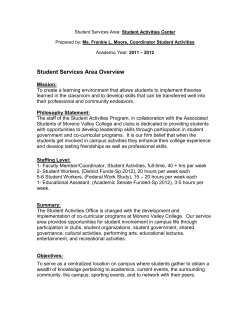 student services program review worksheet