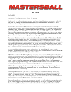 SGP Theory - Mastersball