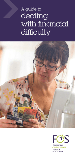 A guide to dealing with financial difficulty