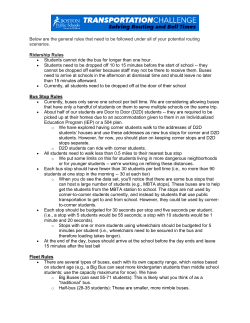 Rules of the Road - Boston Public Schools
