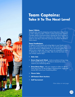 Team Captains: - Make-A