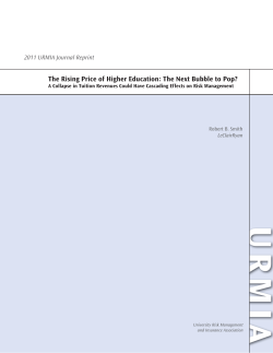 The Rising Price of Higher Education: The Next