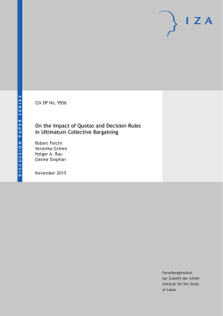 On the Impact of Quotas and Decision Rules in Ultimatum Collective