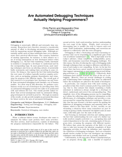 Are Automated Debugging Techniques Actually Helping Programmers
