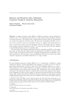 Diameter and Broadcast Time of Random Geometric Graphs in
