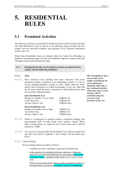 District Plan Change 56: Residential Rules