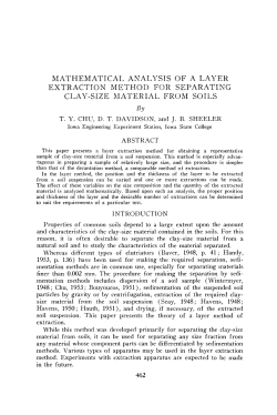 MATHEMATICAL ANALYSIS OF A LAYER EXTRACTION METHOD