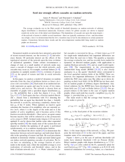 Seed size strongly affects cascades on random networks