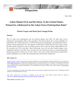 Labor Market Exit and Re-Entry: Is the United States Poised for a