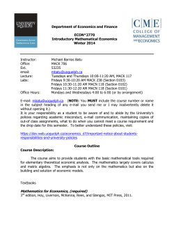 ECON*2770 Introductory Math Economics