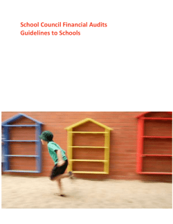 School Council Financial Audits - Department of Education and