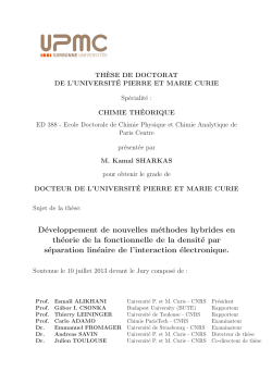 Development of new hybrid methods in density functional theory by