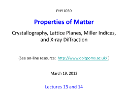 Introduction to crystal structure (lattice and basis)
