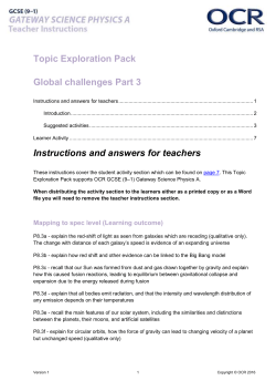 Topic Exploration Pack