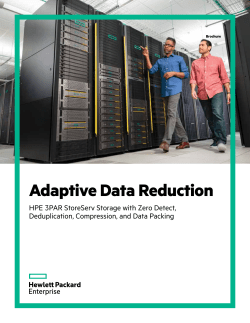 Adaptive Data Reduction&mdash;HPE 3PAR StoreServ Storage with Zero