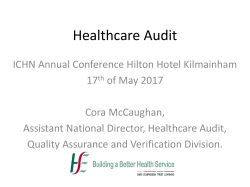 My vision for the healthcare audit function