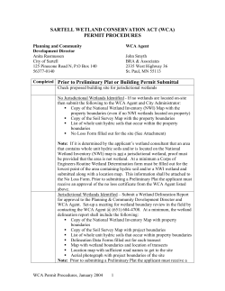 sartell wetland permits check list